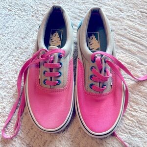 Vans Pink and Gray Sneakers Classic Skate Style